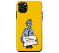 Undead Inside Funny Zombie Work Humor Daily Grind Cool Art Custodia per iPhone 11 Pro Max