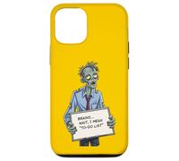 Undead Inside Funny Zombie Work Humor Daily Grind Cool Art Custodia per iPhone 12/12 Pro