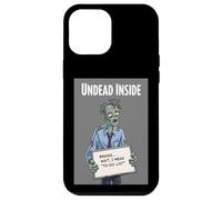 Undead Inside Funny Zombie Work Humor Daily Grind Cool Art Custodia per iPhone 12 Pro Max