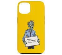 Undead Inside Funny Zombie Work Humor Daily Grind Cool Art Custodia per iPhone 13