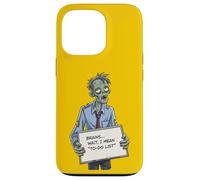 Undead Inside Funny Zombie Work Humor Daily Grind Cool Art Custodia per iPhone 13 Pro