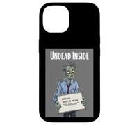 Undead Inside Funny Zombie Work Humor Daily Grind Cool Art Custodia per iPhone 14