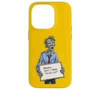 Undead Inside Funny Zombie Work Humor Daily Grind Cool Art Custodia per iPhone 14 Pro