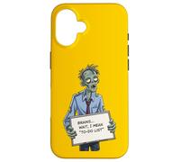 Undead Inside Funny Zombie Work Humor Daily Grind Cool Art Custodia per iPhone 16