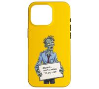 Undead Inside Funny Zombie Work Humor Daily Grind Cool Art Custodia per iPhone 16 Pro