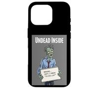 Undead Inside Funny Zombie Work Humor Daily Grind Cool Art Custodia per iPhone 16 Pro