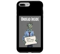 Undead Inside Funny Zombie Work Humor Daily Grind Cool Art Custodia per iPhone 7 Plus/8 Plus