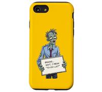 Undead Inside Funny Zombie Work Humor Daily Grind Cool Art Custodia per iPhone SE (2020) / 7/8