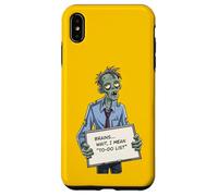 Undead Inside Funny Zombie Work Humor Daily Grind Cool Art Custodia per iPhone XS Max