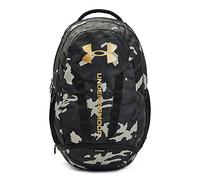 Under Armour Zaino Hustle 5.0 Black/Metallic Gold TU Nero