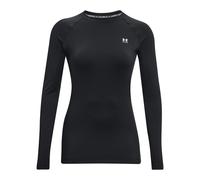 Under Armour Authentics Crew Manica Lunga Donna-Nero in nero, Taglia: S
