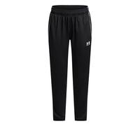 Under Armour Bambina Challenger Training Pant, Pantaloni Tuta Comodi con Zip alle Caviglie, Pantaloni Sportivi Lunghi da Jogging con Tasche,Black/White,YSM