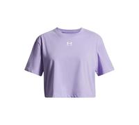 Under Armour Bambina Rival Short Sleeve, Maglietta Manica Corta Morbida e Comoda, T-Shirt Sportiva Traspirante per Allenamento, educazione Fisica e Atletica Leggera,Transparent/White,YXL