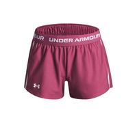 Under Armour Bambina Tech Play Up Short, Pantaloni Corti Allenamento Morbidi e Leggeri, Shorts Sportivi per Palestra, educazione Fisica e Atletica Leggera,Fuchsia Dusk/Fuchsia Dusk/White,YXL