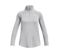 Maglia Under Armour Tech™ Graphic ½ Zip da ragazza Mod Grigio Light Heather / Metallico Argento YXL (160 - 170 cm)
