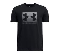 Maglia a maniche corte Under Armour Boxed Sports da ragazzo Nero / Pitch Grigio YXS (122 - 127 cm)