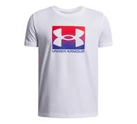 Under Armour Bambino Boxed Sports Update Short Sleeve, Maglietta Manica Corta per Allenamento e Abbigliamento Casual, T-Shirt Sportiva, Morbida e Traspirante,White/Royal,YMD
