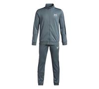 Under Armour Bambino Icon Knit Tracksuit, Tuta completa comoda e calda, Completo felpa e pantaloni sportivi per allenamento, educazione fisica e abbigliamento casual,Jasper Blue/Black/White,YLG