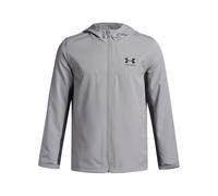 Under Armour Bambino Rival Woven Jacket, Felpa della Tuta Impermeabile per Allenamento, educazione Fisica e Atletica, Felpa con Zip Sportiva, Leggera e Traspirante,MOD Gray/Castlerock/Black,YXL