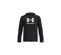 Felpa con cappuccio Under Armour Rival Fleece Big Logo da ragazzo Nero / Bianco YLG (149 - 160 cm)