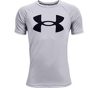T-shirt Under Armour Tech Big Logo manica corta grigio nero bambino - XL