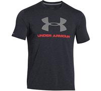 Under Armour, CC Sportstyle Logo, Maglietta A Maniche Corte, Uomo, Nero (Black/Red/Steel 001), S