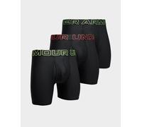 Boxer da uomo Under Armour UA Performance Tech Mesh - Solid 6in 3PK Taglia: XL / Colore: nero/verde