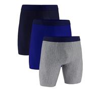 Under Armour Boxer da Uomo Performance Tech a Gamba Lunga, Cucitura Interna 22,9 cm, Comfort per Tutto Il Giorno, Royal Solid, Confezione da 3, Large