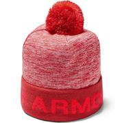 Under Armour Boy's Gametime Pom Beanie Cappellini OSFA Rosso