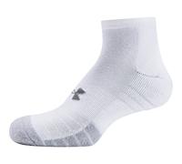 Under Armour Calze HeatGear Lo Cut, bianco/grigio