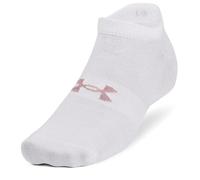 Under Armour Calzini UA Essential No Show Confezione da 3 Calze Basse, Colore: Bianco, L Unisex-Adulto