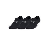 Under Armour Calzini unisex Essential Ultralowtab, confezione da 3, Nero/Nero/Castlerock, L