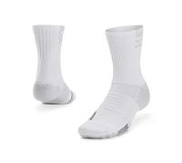 Under Armour Calzini unisex High Socks Ua Ad Playmaker 1Pk Mid, Wht, 1376229-100, MD