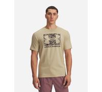 Under Armour Camo Boxed Logo M - T-shirt - Uomo - Beige M
