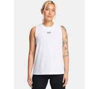 Under Armour Canotta Rival Muscle White/Black da Donna L Bianco