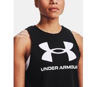 Under Armour Canotta Sportiva Donna Tank Top Elasticizzato Allenamento UA Tech Nero
