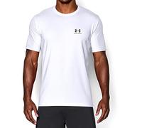 Under Armour, CC Left Chest Lockup, Maglietta A Maniche Corte, Uomo, Bianco (White/Graphite 100), M