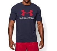 Under Armour, CC Sportstyle Logo, Maglietta A Maniche Corte, Uomo, Blu (Midnight Navy/White/Red 410), XS