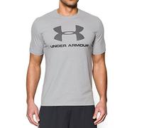 Under Armour, CC Sportstyle Logo, Maglietta A Maniche Corte, Uomo, Grigio (True Gray Heather/Black/Graphite 025), S