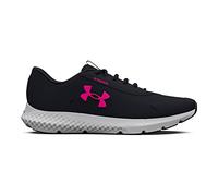 Under Armour Charged Rogue 3 Impermeabile, Nero/Grigio corpo/Rosa ribelle, 38.5 EU