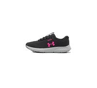 Under Armour Charged Rogue 3 Impermeabile, Nero/Grigio corpo/Rosa ribelle, 40 EU