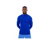 Under Armour ColdGear Compression Mock Uomo, Royal (400)/Bianco., M