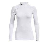 Under Armour Coldgear Authentics Mockneck Manica Lunga Donna in bianco, Taglia: L