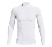 T-Shirt Under Armour ColdGear Compression Mock manica lunga bianco - S