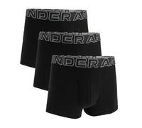 Under Armour Boxer Performance Cotton – Confezione da 3, Gamba 8 cm, Traspiranti Nero 4XL