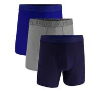 Boxer da uomo Under Armour UA Performance Tech Mesh - Solid 6in 3PK Taglia: XXL / Colore: blu/grigio