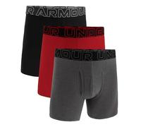 Under Armour Boxer da uomo UA Perf Cotton 6in Taglia S Grigio/Nero