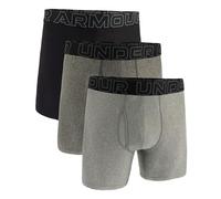 Under Armour Boxer da uomo Perf Tech 6in - Tech Performance, gamba da 15 cm - S / grigio/nero