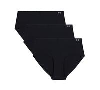 Under Armour Mutande da donna Pure Stretch No Show Hipster Confezione da 3 Nero XS