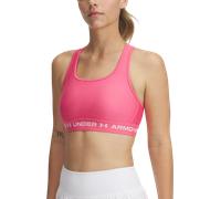 Reggiseno sportivo Armour® Mid Crossback da donna Super Rosa / Bianco S